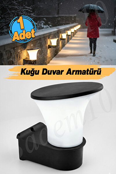 Badem10 Plastic Street Garden Sconce Lamp Lighting Tulip Garden Wall Luminaire E27 Lampholder Compatible Ip 54 Class 20 cm