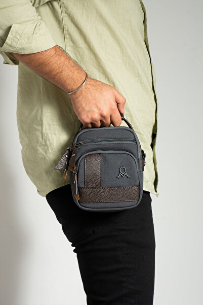 PASSTELL Canvas Men's Hand and Shoulder Bag