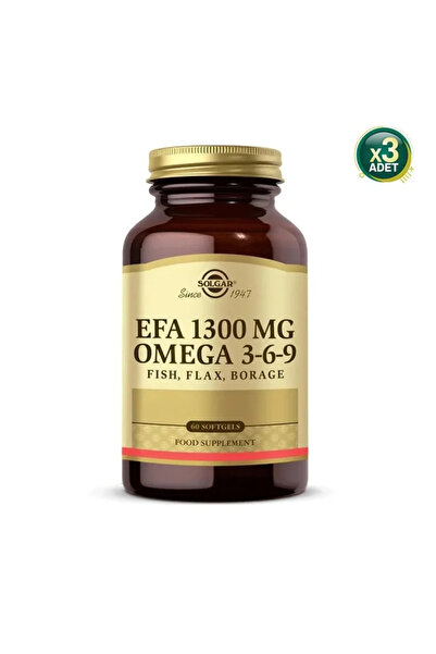 Solgar Omega 3-6-9 Efa 1300mg 60 Softjel 3 Adet