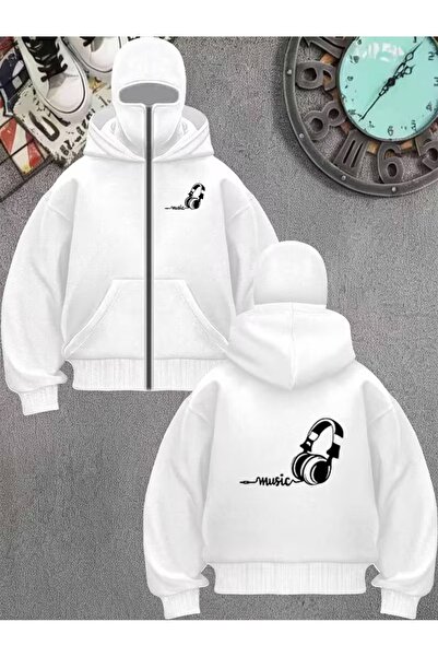 Flaubert -Kar Masked Ninja Men's Zippered Sweatshirt Cardigan 3-Ply Thick Zip...