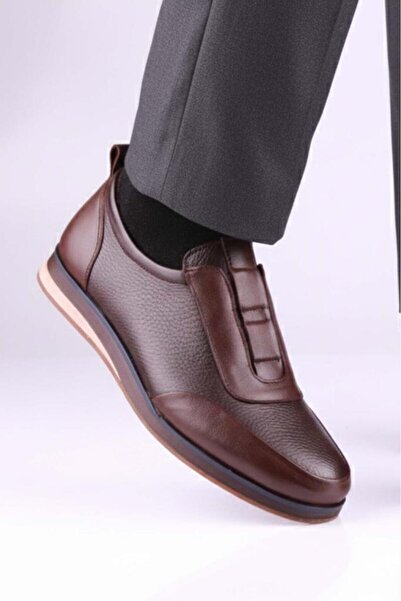 DETECTOR حذاء لوفر كاجوال مريح من الجلد الأسود للرجال من أردن