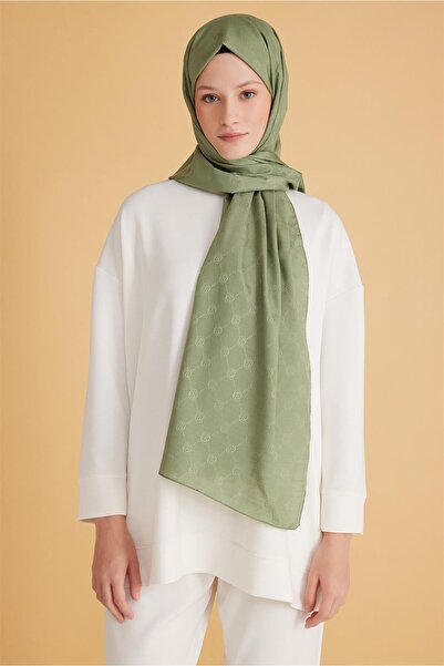 Belli FRESH MONOGRAM ZEYTİN YEŞİLİ ŞAL 3