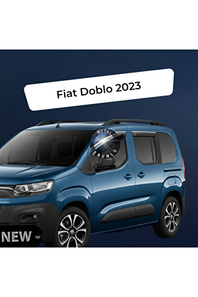 SUNPLEX Paslanmaz Krom Akrilik Cam Rüzgarlığı Fiat Doblo 2023 sonrası ile uyu...