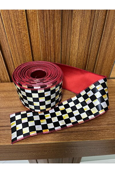 GÜLHOBY شريط ماكنزي بنمط مربعات 10 أمتار