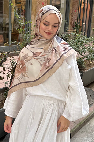 CUOCA LOUNGE Floral Çiçek Desenli Soft Pamuk Şal