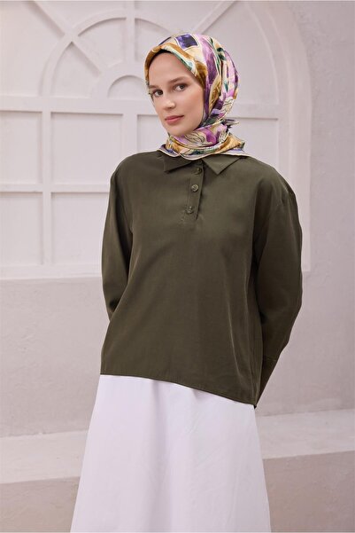 Belli Eșarfă de mătase cu model OBJE 4216D (Twill) LILA - 80