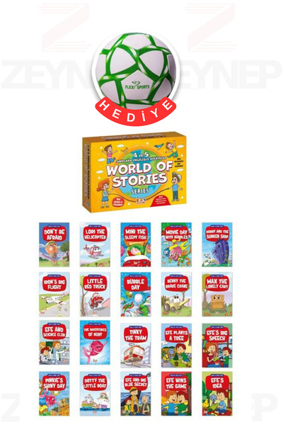 Bıcırık Yayınları 4. ve 5. Sınıflara İngilizce Hikayeler 20 Kitap Set (Futbol...