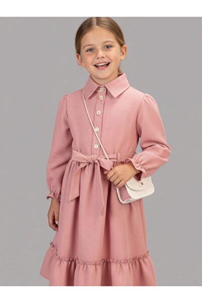 Cherrys Bebek Beren Girl's Dress with Bag