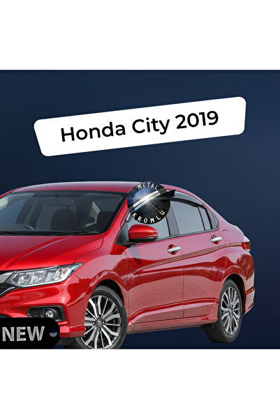 SUNPLEX Paslanmaz Krom Akrilik Cam Rüzgarlığı Honda City 2019 sonrası ile uyu...