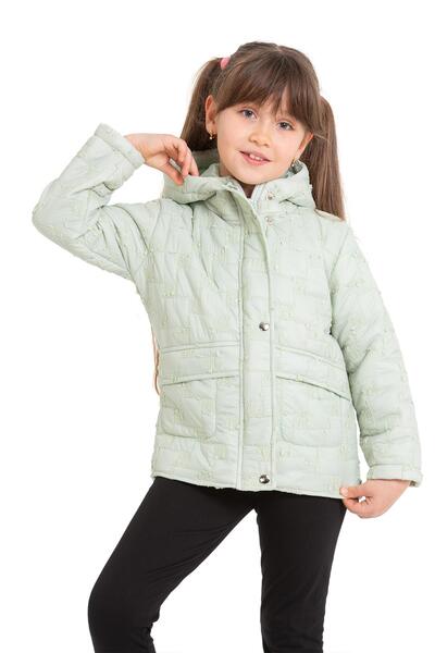 ASYAKİDS CLUB معطف مبطن مربع الشكل للفتيات لفصل الربيع