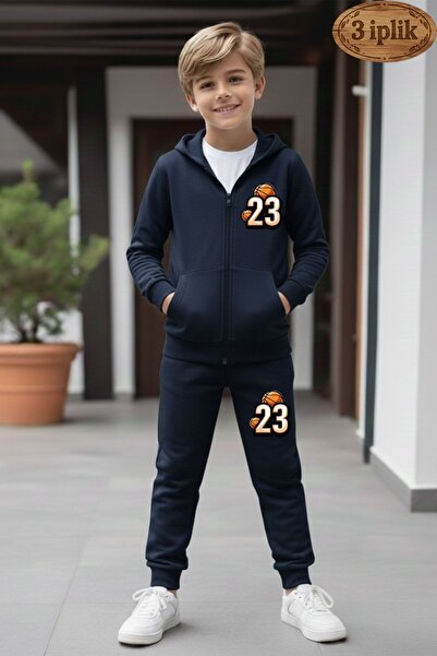 armicem Σετ αθλητικής φόρμας για αγόρια 23 με τύπωμα με κουκούλα 3 νήματα Σετ...