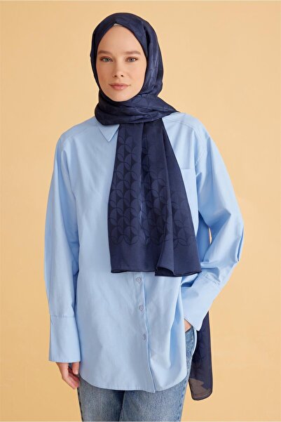 Belli FRESH JAKARLI LACİVERT ŞAL 1