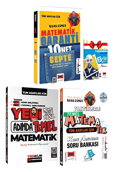 Yargı Yayınları İlyas Güneş Matematik Garanti 10 Net Cepte+ Mehmet Bilge Yıld...