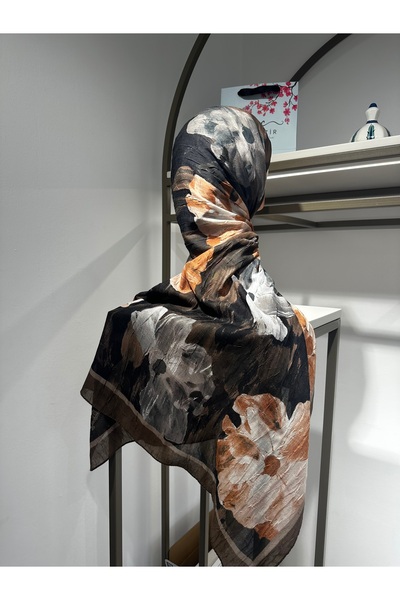 SHAWL SECRET Desenli Bambu Kraş şal