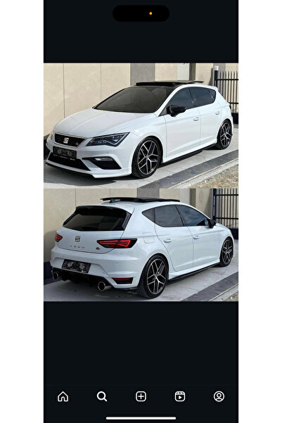 DEMİRTUNİNG Seat Leon Mk3 Mk3,5 Aero Marşpiyel Beyaz Boyalı Lb9a Şeker Beyazı...