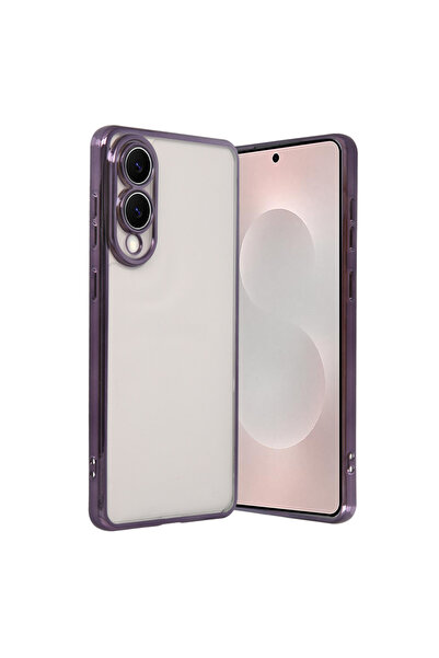 AKSEFİZZ حافظة لهاتف سامسونج جالاكسي S25 إيدج مع حماية لعدسة الكاميرا، حواف م...