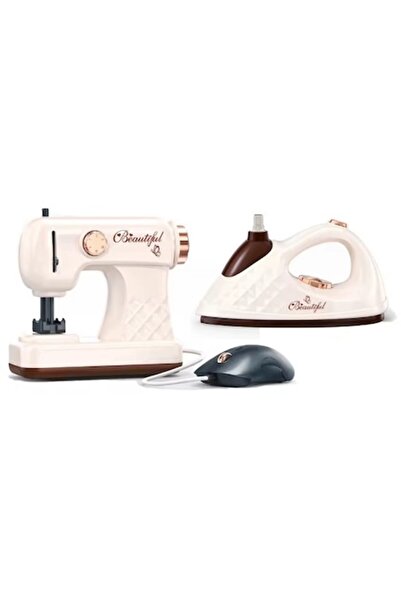 Toy Toy Toy Toy Set: Mini Iron and Vintage Sewing Machine