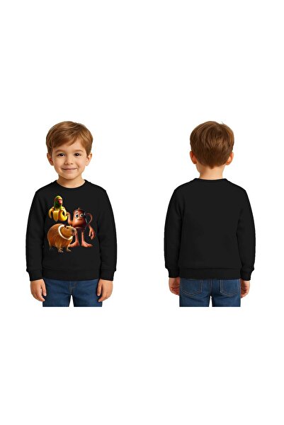 SEDİRLİ Unisex Braınrot cu imprimeu Copii Swae tricou 3 fire cu borduri