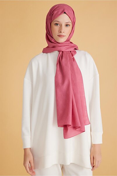 Belli FRESH MONOGRAM PEMBE ŞAL 3