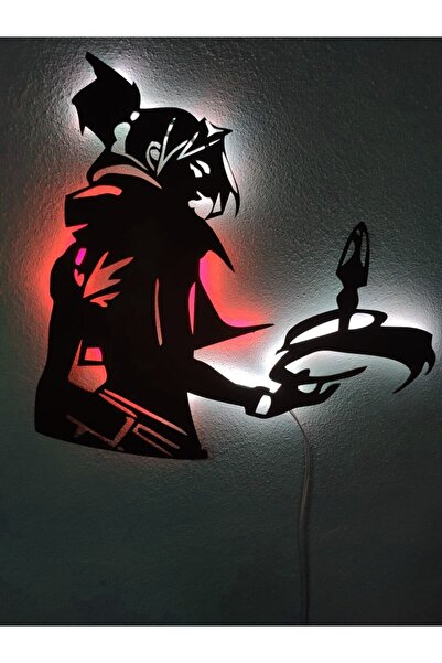 Çığ Tasarım Valo Jett Led Işıklı Ahşap Tablo Gamer Tablo Gamer Ledli Tablo