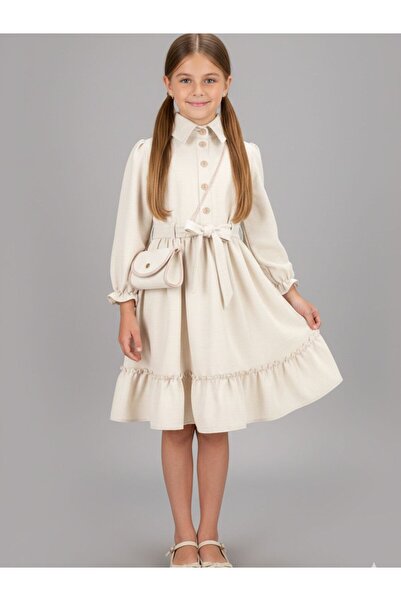 Cherrys Bebek Beren Girl's Dress with Bag