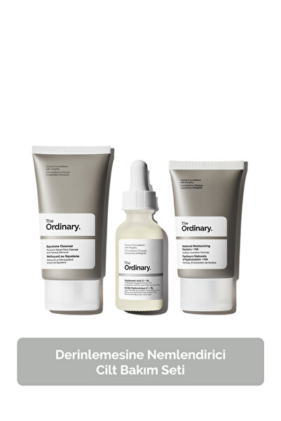 The Ordinary Derinlemesine Nemlendirici Cilt Bakım Seti - Temizleyici 50ml + ...