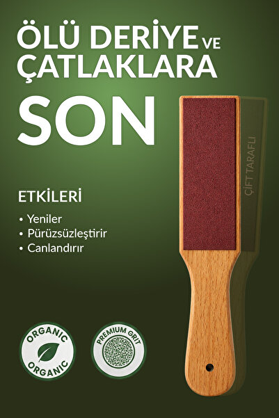 Modapedia Ahşap Spatula Ultra Hijyen Çift Taraflı Topuk Törpüsü