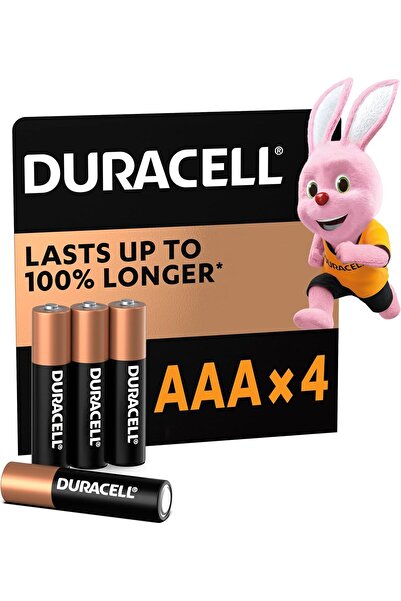 Duracell AA Alkaline Batteries - Pack of 4