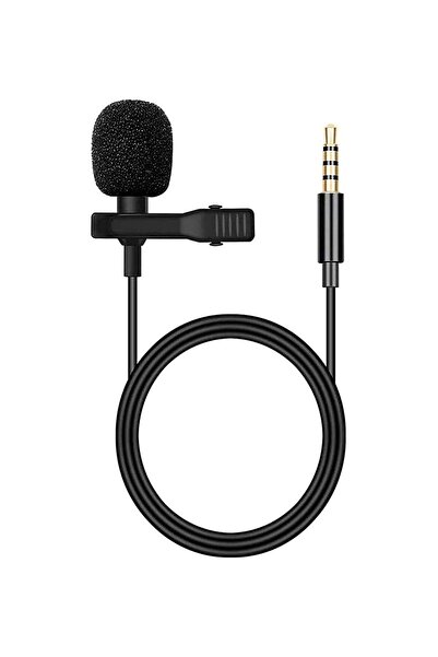 Protonust Cep Telefonu Uyumlu 3.5mm Jack Yaka Mikrofonu 1.5mt
