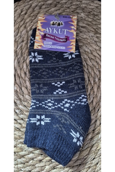 AYKUT ÇETİK WOOL THERMAL ACRYLIC NOSTALGIC SOCKS