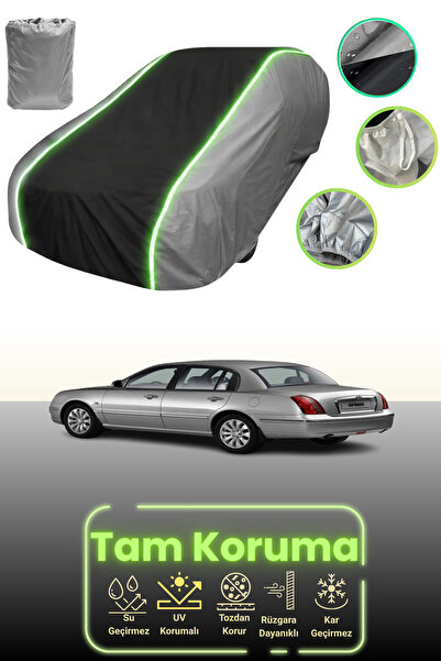 Dokaca Neo غطاء حماية للسيارة باللون الرمادي والأسود والرمادي النيون قماش مجد...