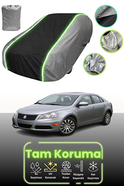 Dokaca Neo غطاء حماية للسيارة باللون الرمادي والأسود والرمادي النيون قماش مجد...