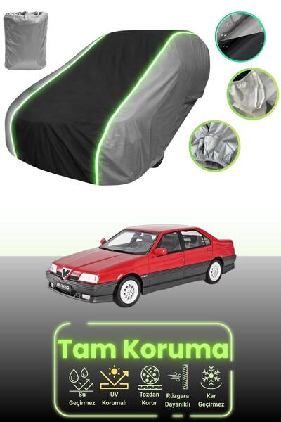 Dokaca Neo غطاء حماية للسيارة باللون الرمادي والأسود والرمادي النيون قماش مجد...