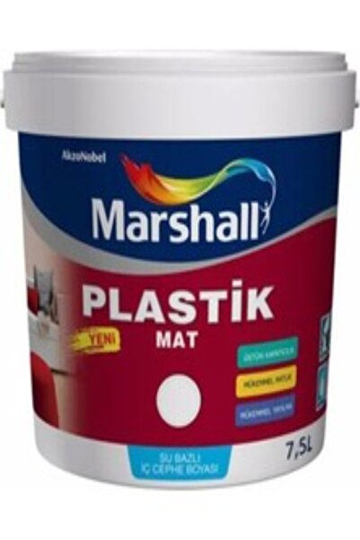 Marshall FİT PLASTİK MAT BEYAZ 7,5 LT