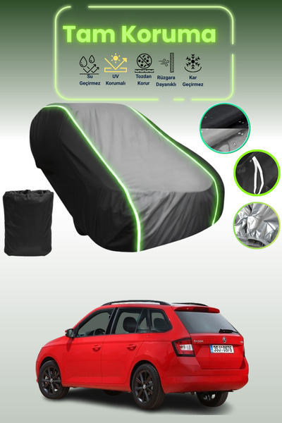 Dokaca Neo غطاء حماية متوافق مع سيارة سكودا فابيا كومبي 2014 - 2018 باللون ال...