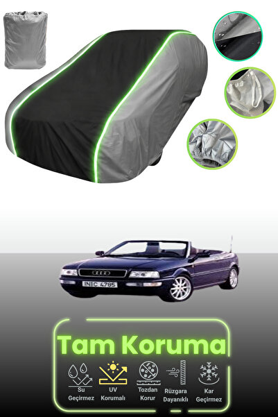 Dokaca Neo غطاء حماية للسيارة باللون الرمادي والأسود والرمادي النيون قماش مجد...