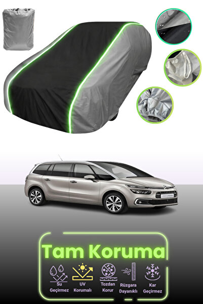 Dokaca Neo غطاء حماية للسيارة باللون الرمادي والأسود والرمادي النيون قماش مجد...