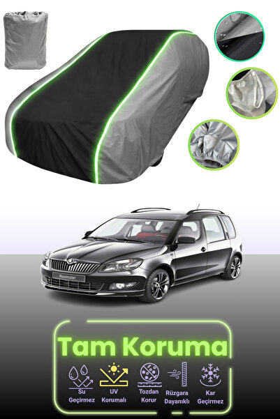 Dokaca Neo غطاء حماية للسيارة باللون الرمادي والأسود والرمادي النيون قماش مجد...