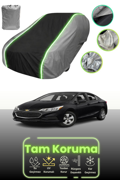 Dokaca Neo غطاء حماية للسيارة باللون الرمادي والأسود والرمادي النيون قماش مجد...