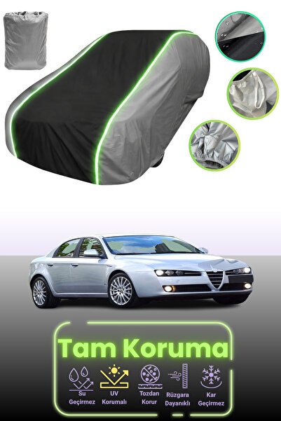 Dokaca Neo غطاء حماية للسيارة باللون الرمادي والأسود والرمادي النيون قماش مجد...