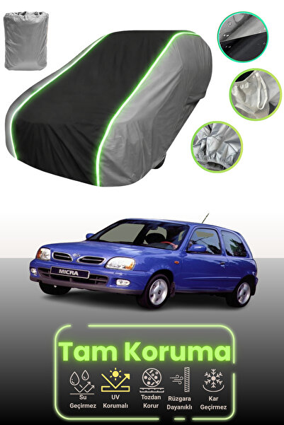 Dokaca Neo غطاء حماية للسيارة باللون الرمادي والأسود والرمادي النيون قماش مجد...