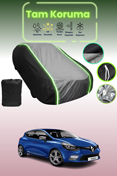 Dokaca Neo غطاء حماية متوافق مع سيارة رينو كليو جي تي 2009 - 2013 باللون الأس...