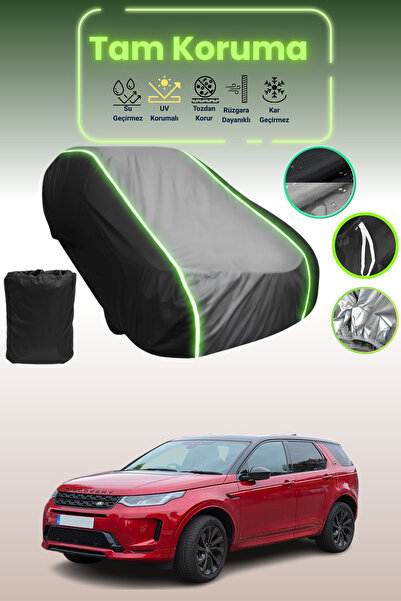 Dokaca Neo غطاء حماية متوافق مع سيارة لاند روفر ديسكفري سبورت قماش مجدّل باللون الأسود_الرمادي_الأسود النيون