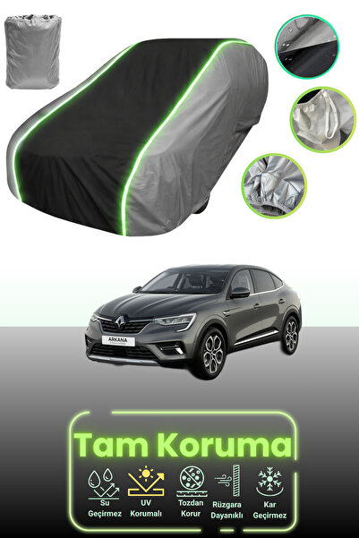 Dokaca Neo غطاء حماية للسيارة باللون الرمادي والأسود والرمادي النيون قماش مجد...