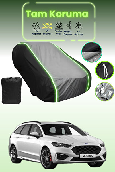 Dokaca Neo غطاء حماية متوافق مع سيارة فورد مونديو هاتشباك قماش مجدّل باللون ا...