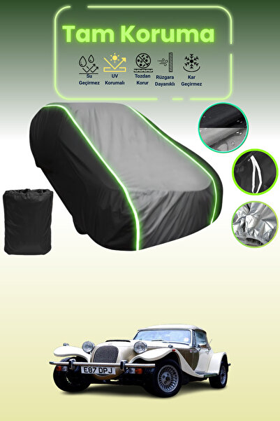 Dokaca Neo غطاء حماية متوافق مع سيارة سانج يونج كاليستا قماش مجدّل باللون الأسود_الرمادي_الأسود النيون