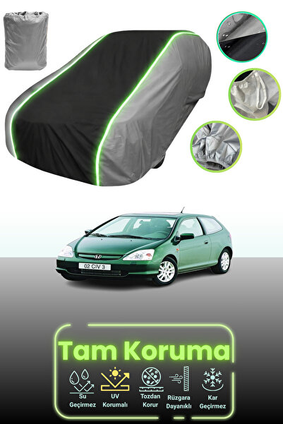 Dokaca Neo غطاء حماية للسيارة باللون الرمادي والأسود والرمادي النيون قماش مجد...