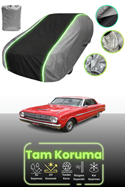 Dokaca Neo غطاء حماية للسيارة باللون الرمادي والأسود والرمادي النيون قماش مجد...