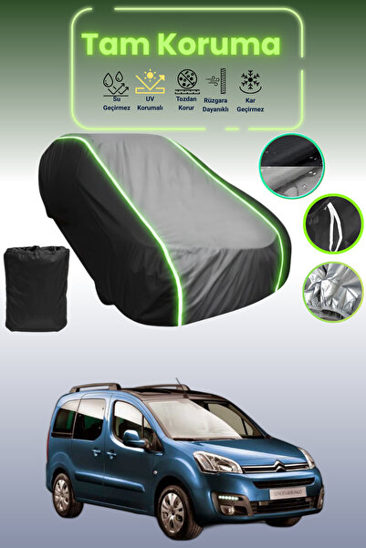 Dokaca Neo غطاء حماية متوافق مع سيارة سيتروين بيرلينجو قماش مجدّل باللون الأس...