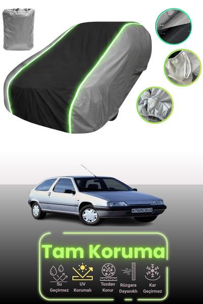 Dokaca Neo غطاء حماية للسيارة باللون الرمادي والأسود والرمادي النيون قماش مجد...